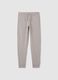 Boys' grey jogger trousers in pure cotton with regular fit_3