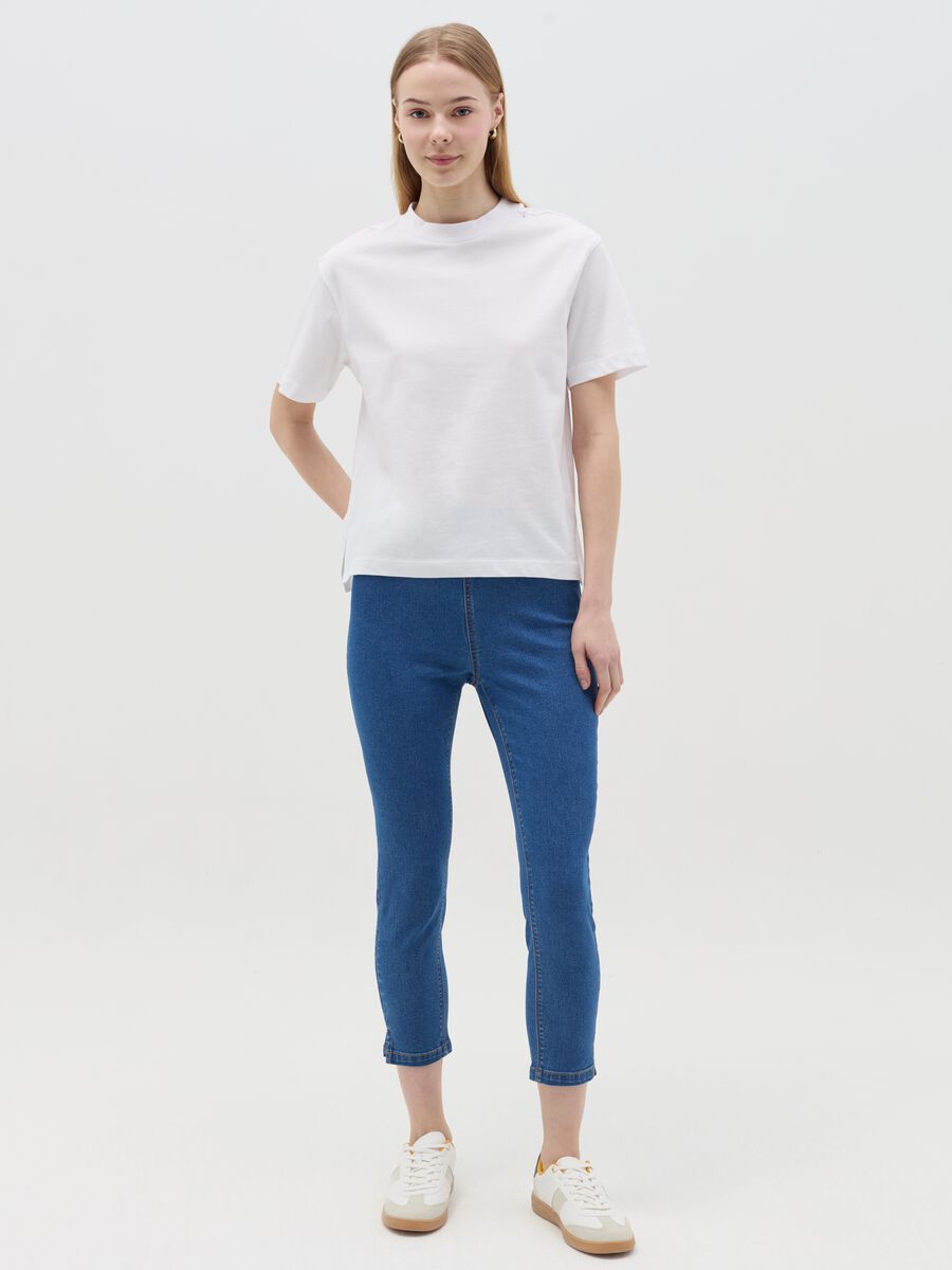 Cropped stretch jeggings_0