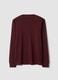 Purple crew-neck T-shirt in pure cotton_2