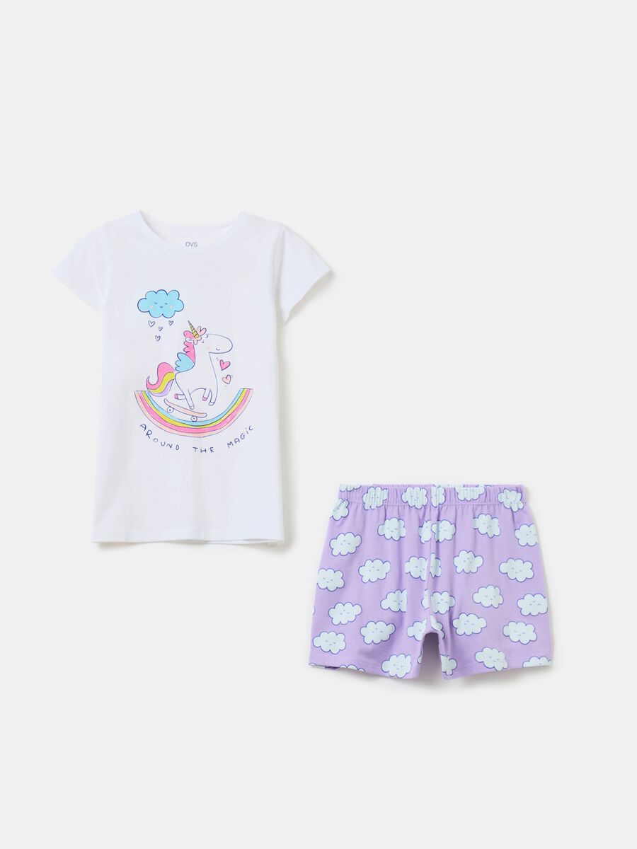 Organic cotton pyjamas with print_0