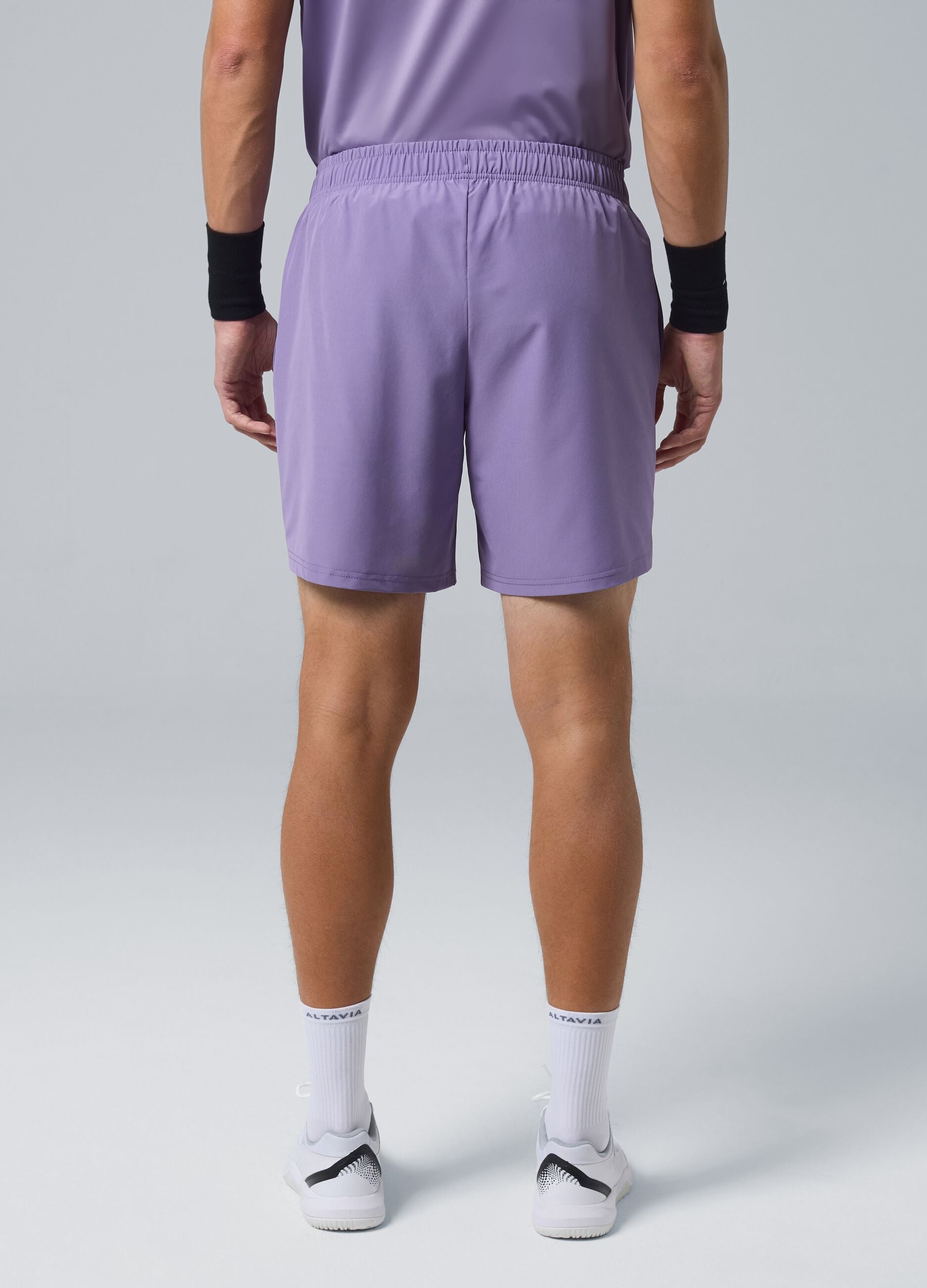 Purple ALTAVIA COURT sports shorts in stretch fabric