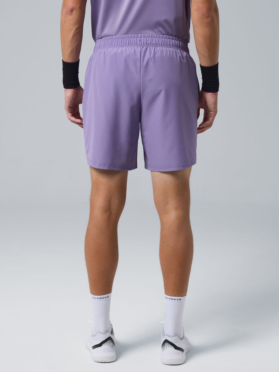 Shorts sportivo viola in tessuto elasticizzato ALTAVIA COURT_3