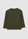 Children's green cotton-blend jumper with stretch regular fit_1