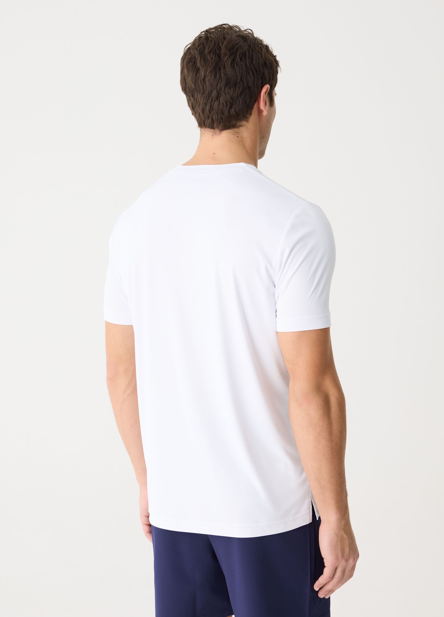 SLAZENGER T-shirt in technical fabric with logo