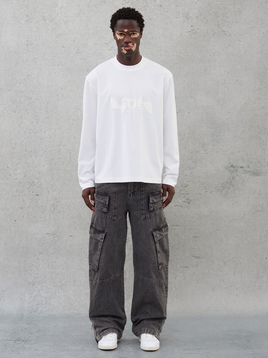 Denim Cargo Pants Vintage Grey_1