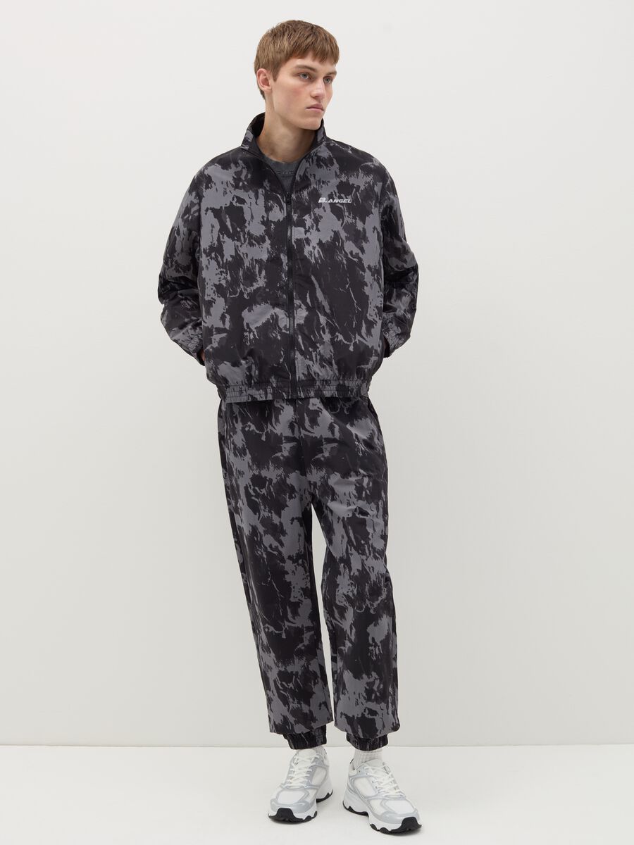 B.ANGEL X THE SEA BEYOND tie-dye full-zip sweatshirt with print_1