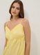 Yellow organic cotton nightdress with thin straps_2