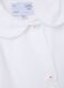 Girls' school blouse in white cotton blend with buttons_3