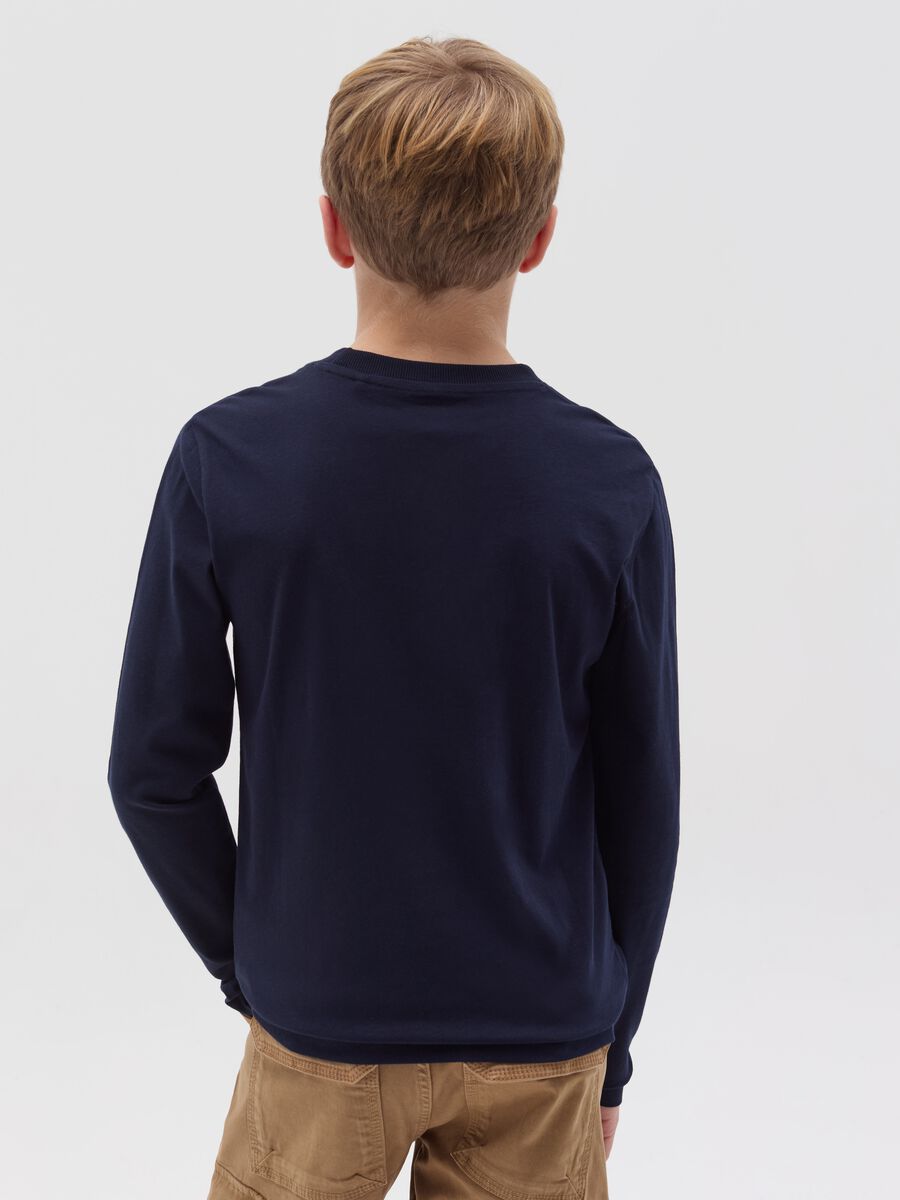 Long-sleeved T-shirt with "Varsity College" print_2