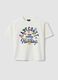 Children's oversized white stretch cotton t-shirt_3