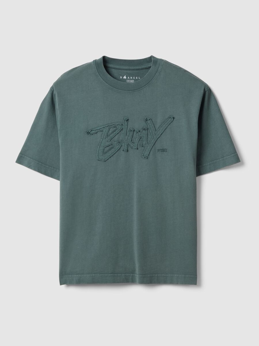 Green pure cotton regular fit top with buttons_4