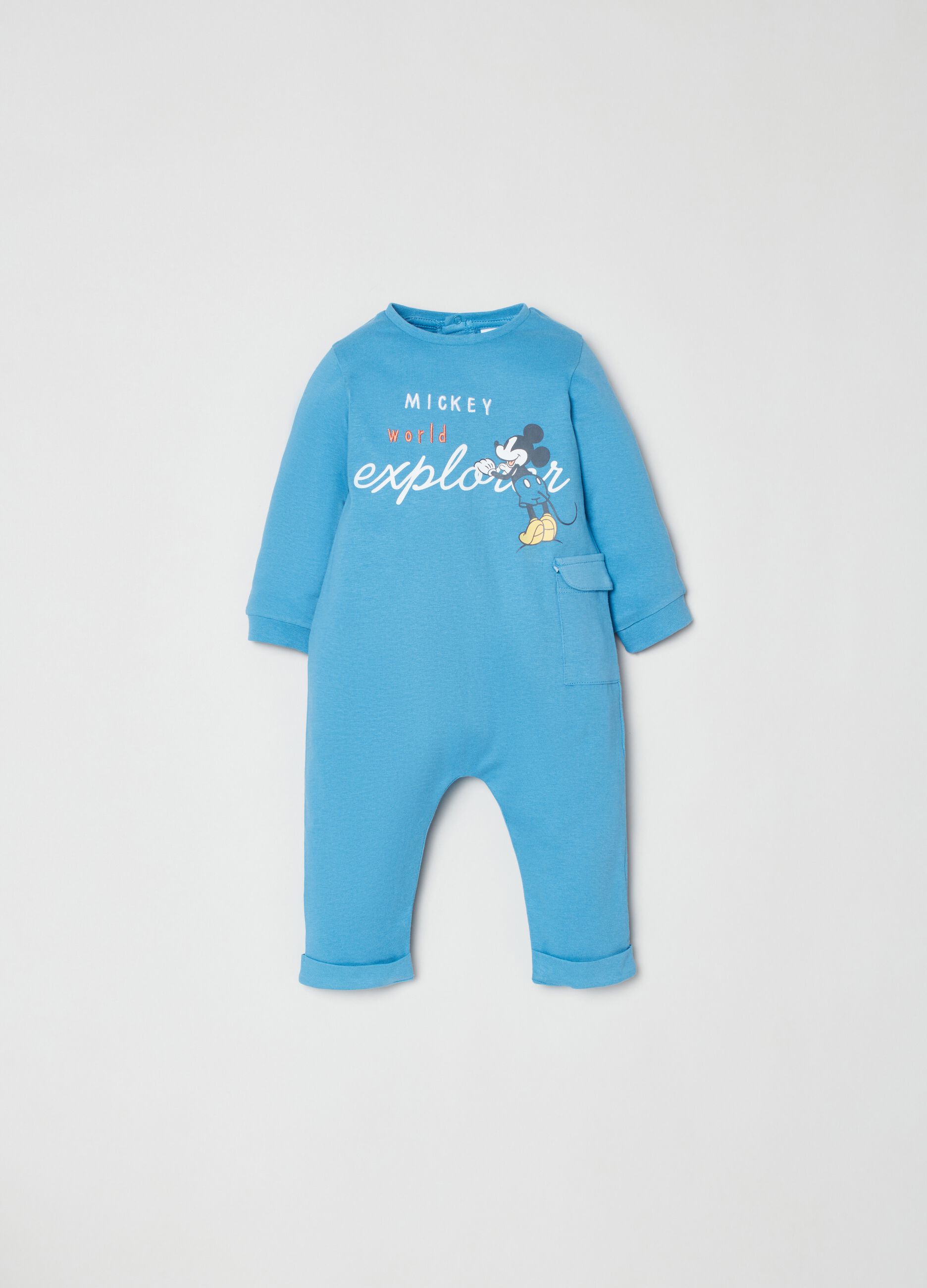 Tutina intera stampa Disney Baby Topolino Azzurro scuro FAGOTTINO