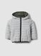 Giacca Ultralight reversibile grigia con cappuccio e zip per bimbo_0
