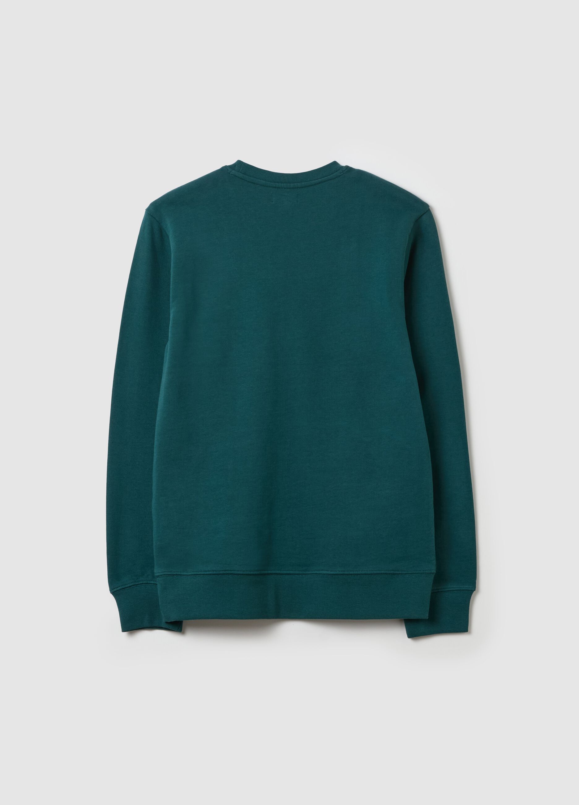 French terry sweatshirt with lettering print