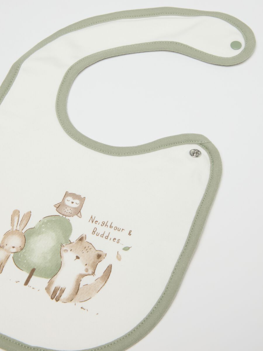 Twin Pack Infant Bibs in Pure Multicolour Cotton_1