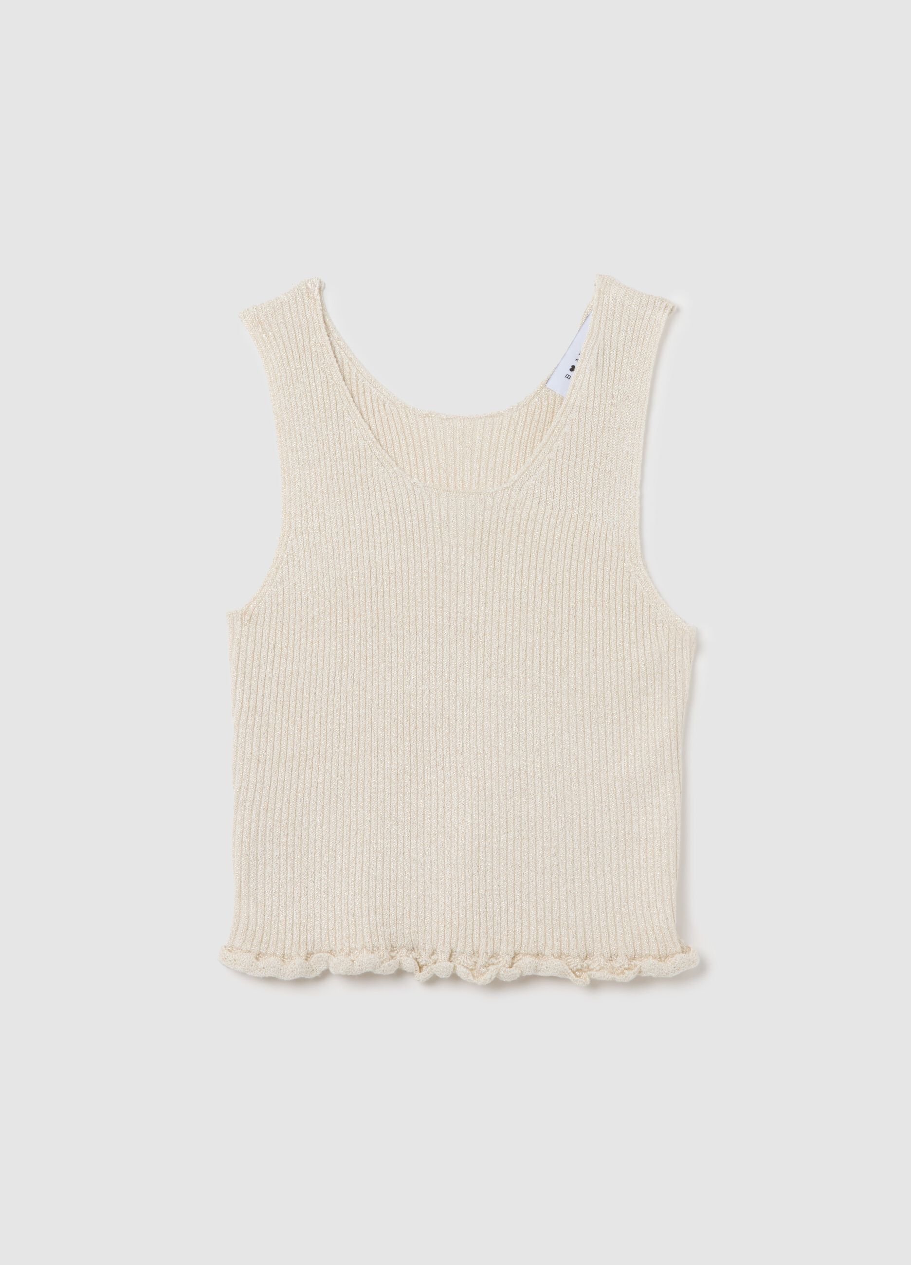 Beige Summer Top Regular Fit B.Angel