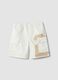 Multicolour stretchy cotton cargo shorts for kids with a baggy fit_3