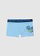 Boys' regular fit stretch cotton blue boxers with print_0