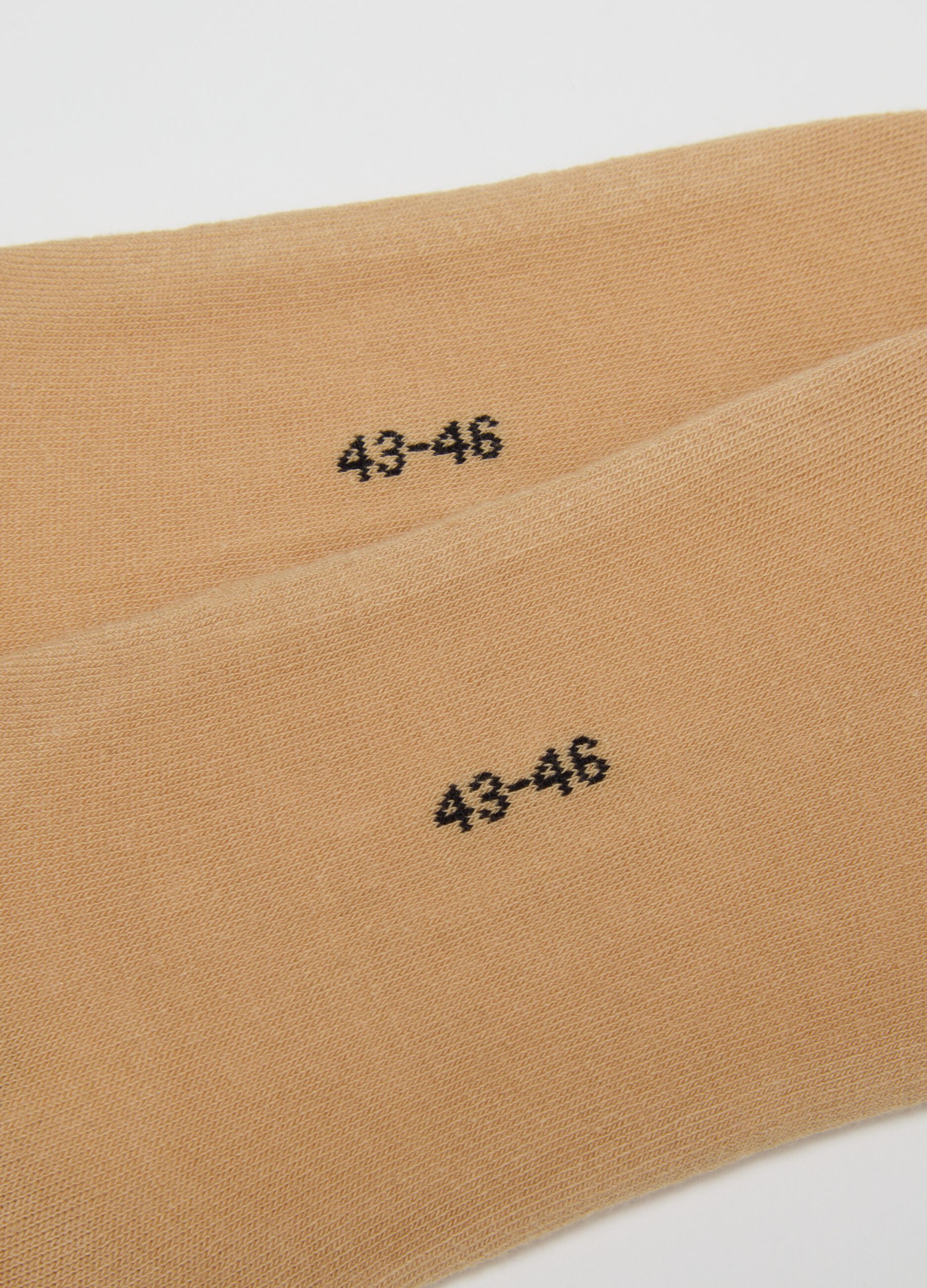 Beige Stretch Cotton Sock Tripack Set