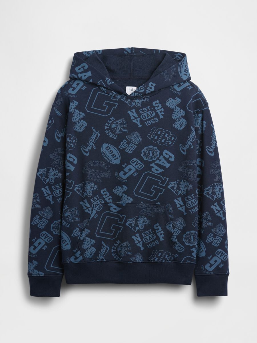 Blue Sweatshirt with Print_3
