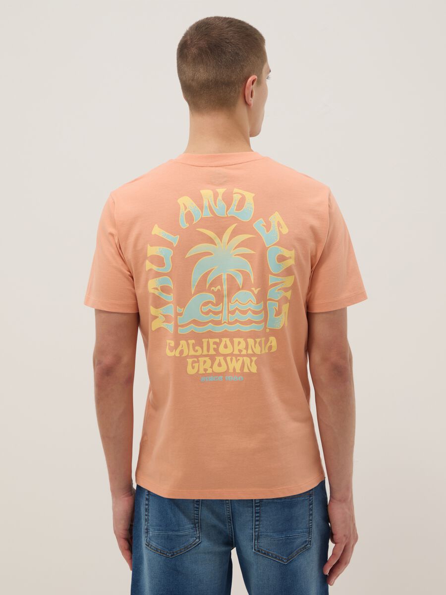 T-shirt rosa in puro cotone a maniche corte_2