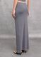 Ribbed Long Skirt Vintage Grey_2