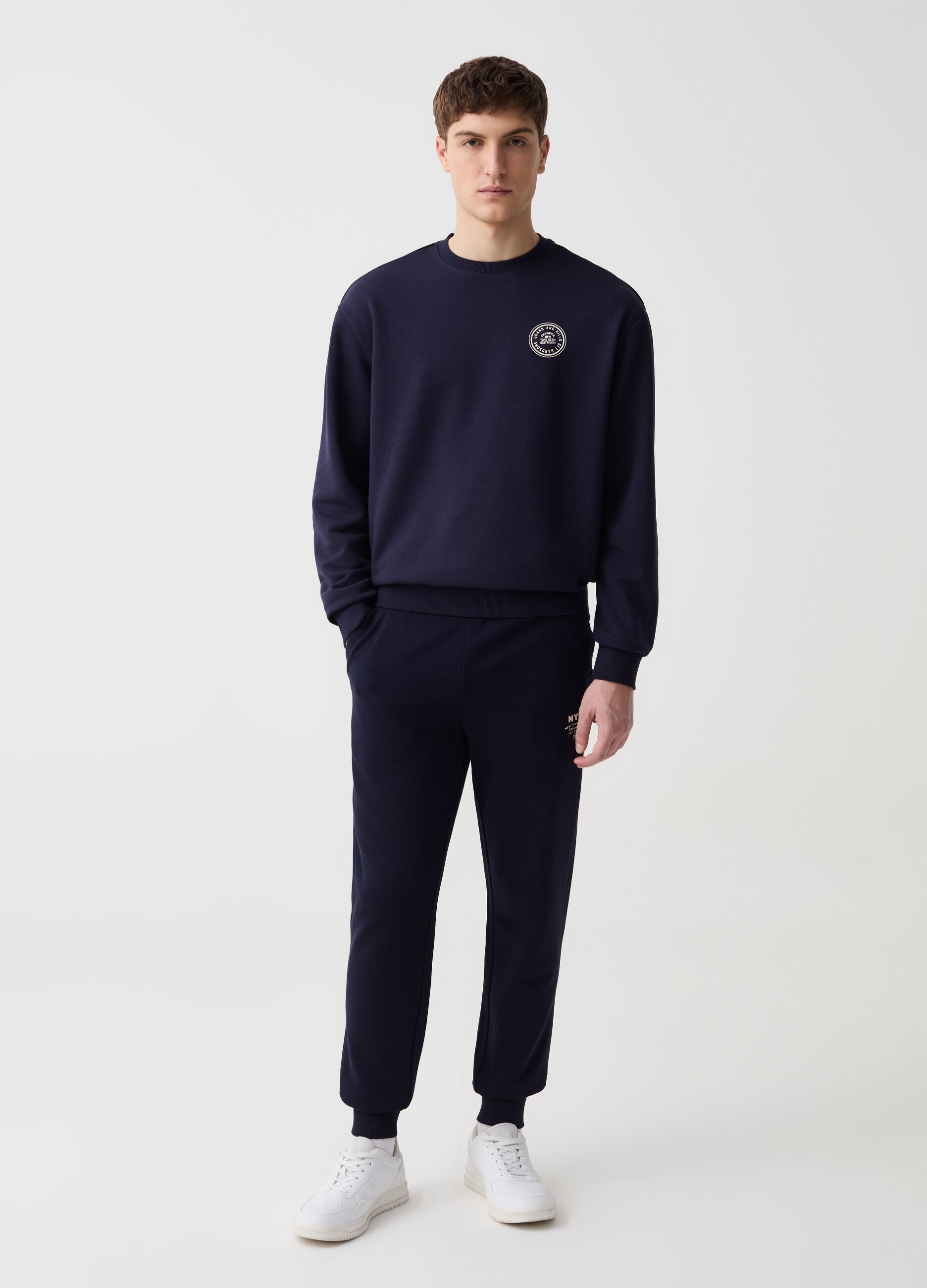 Ovs Joggers in felpa con stampa