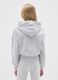 Girls' Grey Pure Cotton Hoodie Regular Fit_2