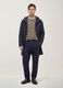 Blue regular-fit raincoat with zip_1
