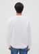 White 100% cotton sweatshirt with Simpsons print_3