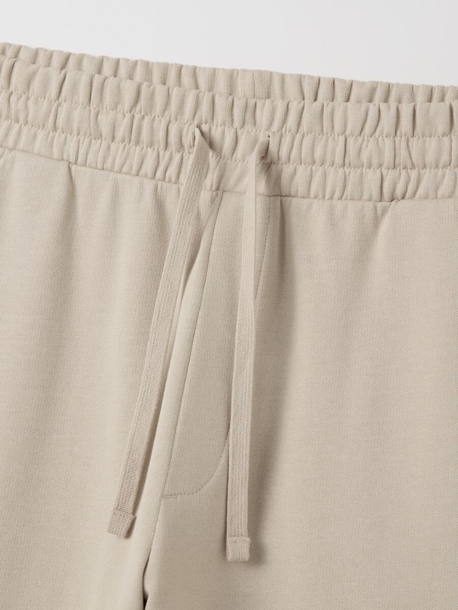 Beige pure cotton Bermuda shorts by B.Angel_5