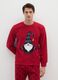 Red long pyjamas regular fit with Christmas motifs_1