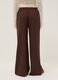Brown Wide Leg Jogger Trousers_2