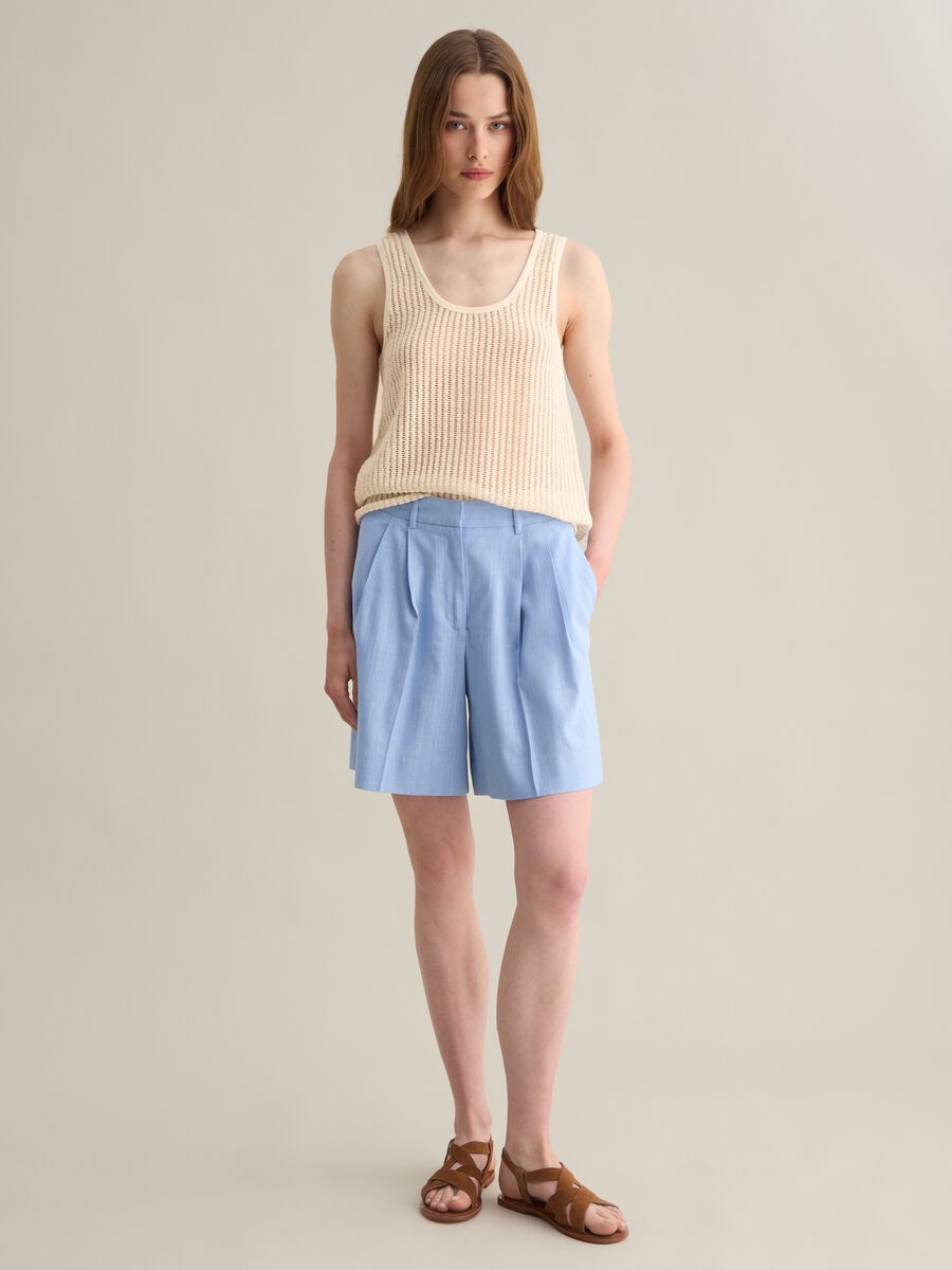 Cream Knitted Tank Top Lead_2