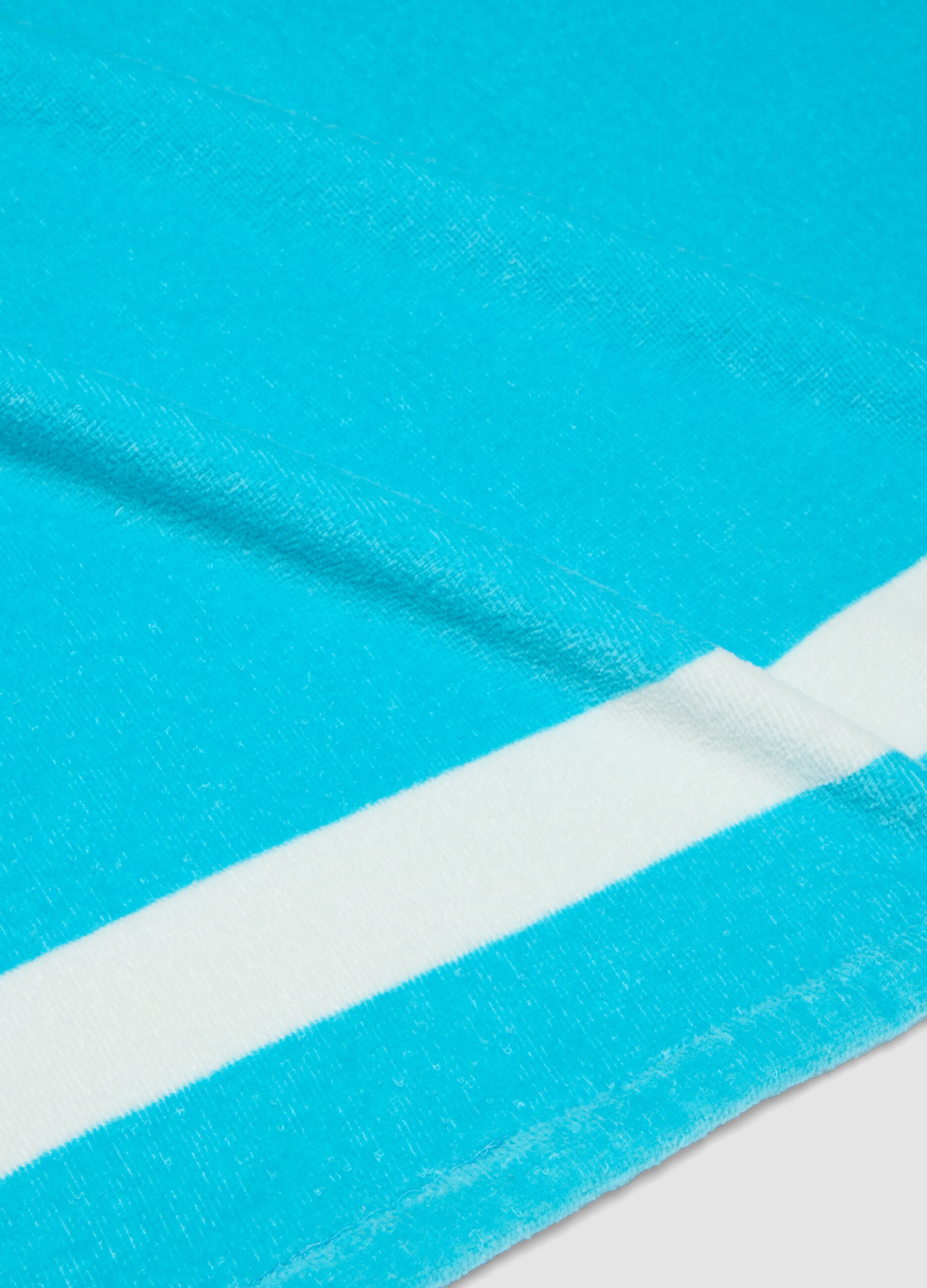 Blue pure cotton beach towel