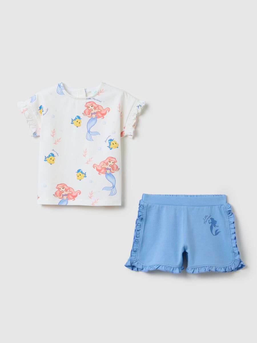 Disney Jogging Set with Ariel and Flounder Print_0
