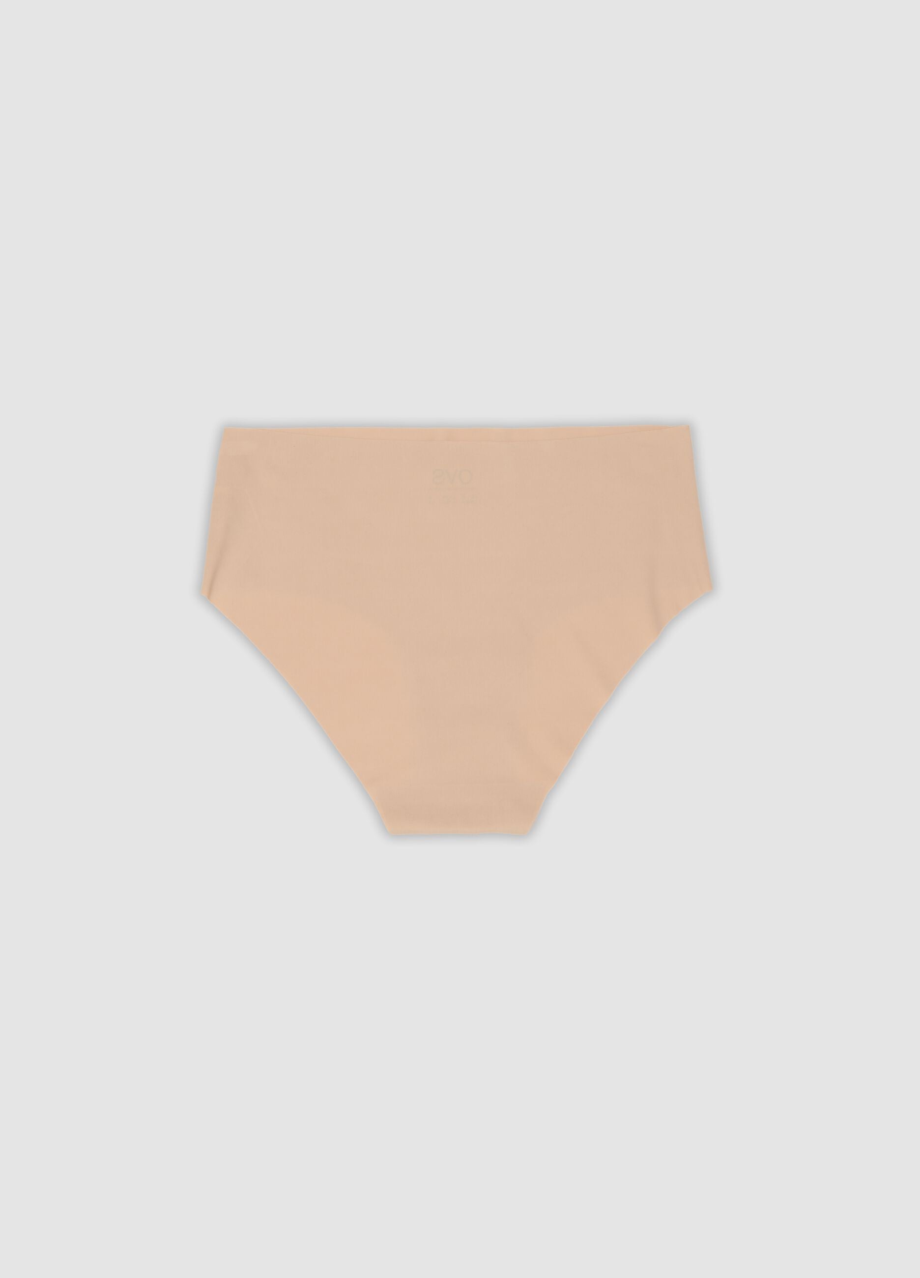 Culotte in tessuto elasticizzato beige