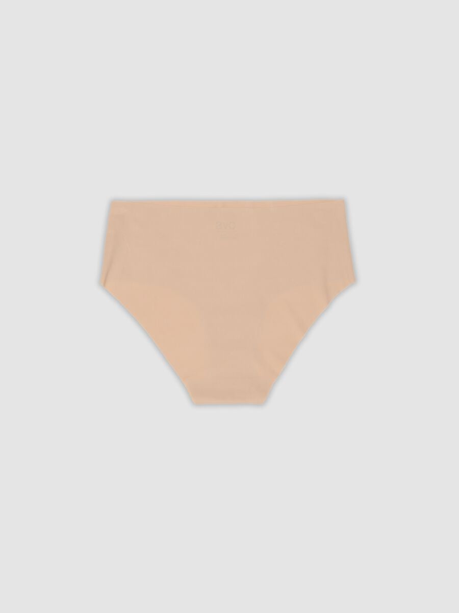Culotte in tessuto elasticizzato beige_6