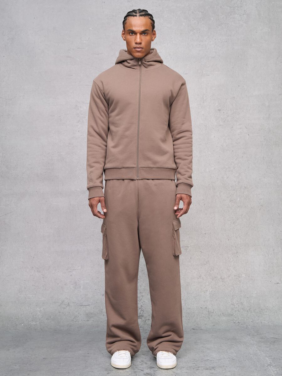 Reversible Teddy Full-Zip Hoodie Mocha_2