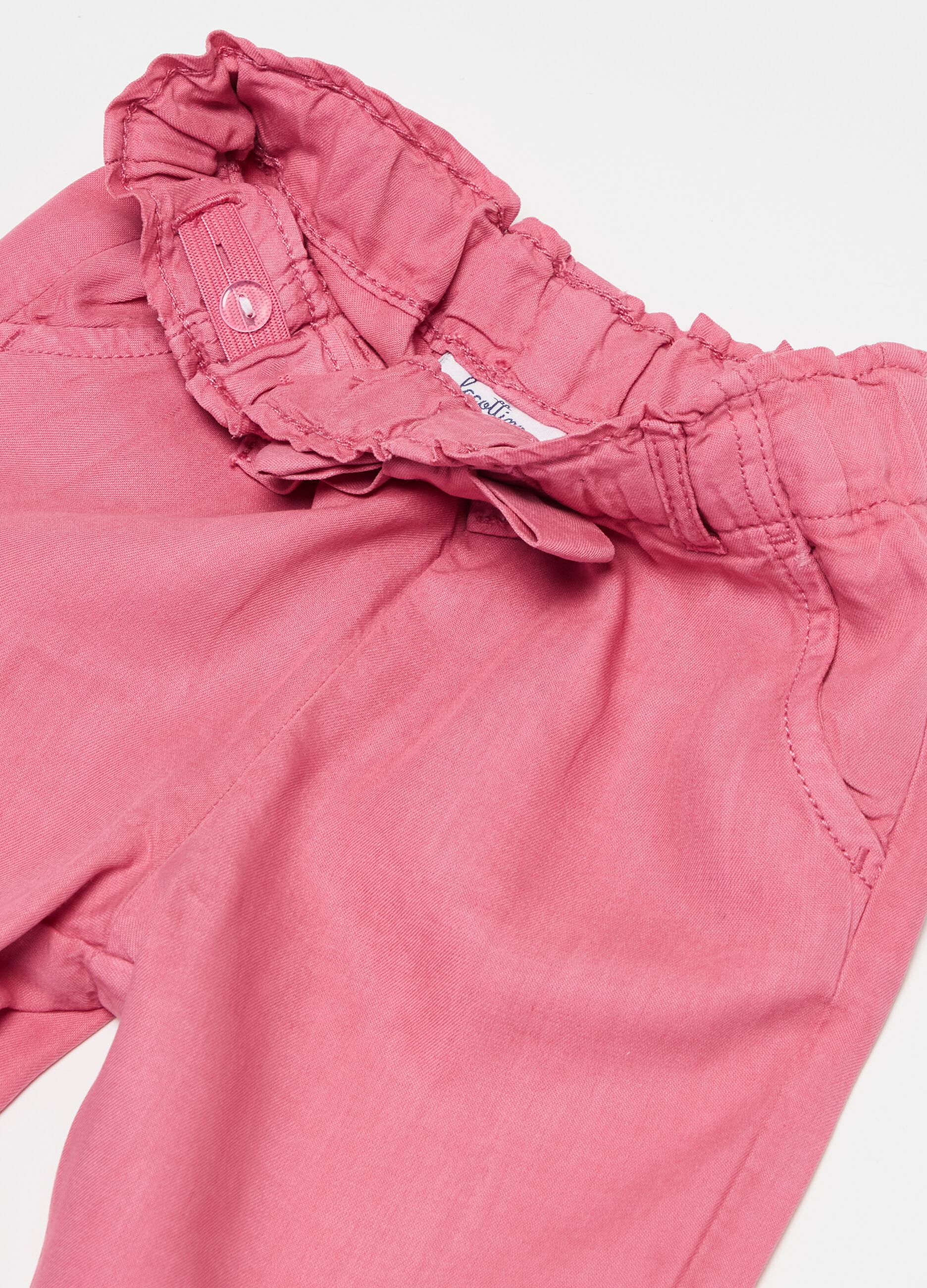 Pantaloni in TENCEL™ Lyocell con fiocco