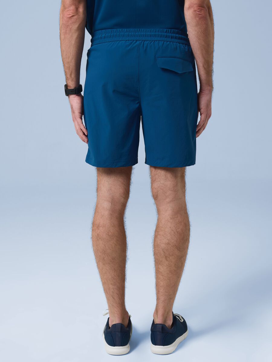 Shorts ALTAVIA SAILING blu in tessuto elasticizzato_2