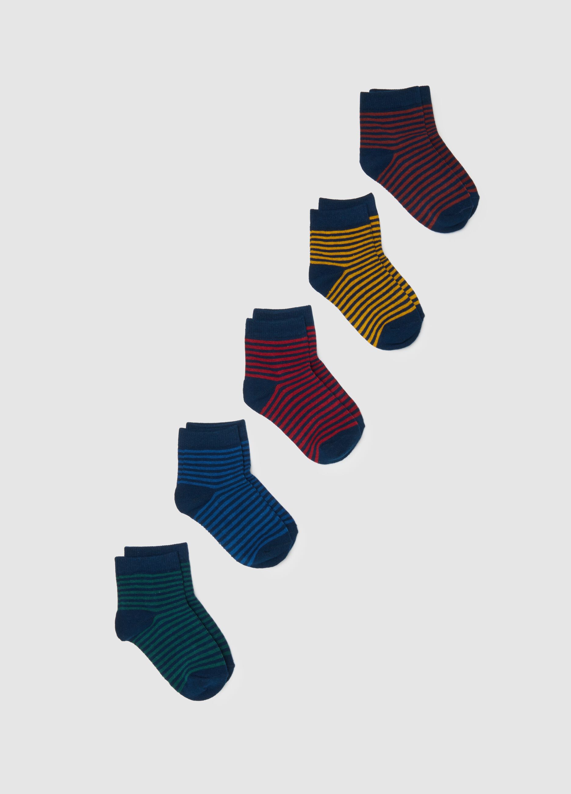 Kids' Multicolour Cotton Ankle Socks Multipack