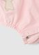 Pink baby cotton romper with snap closure and embroidery_3