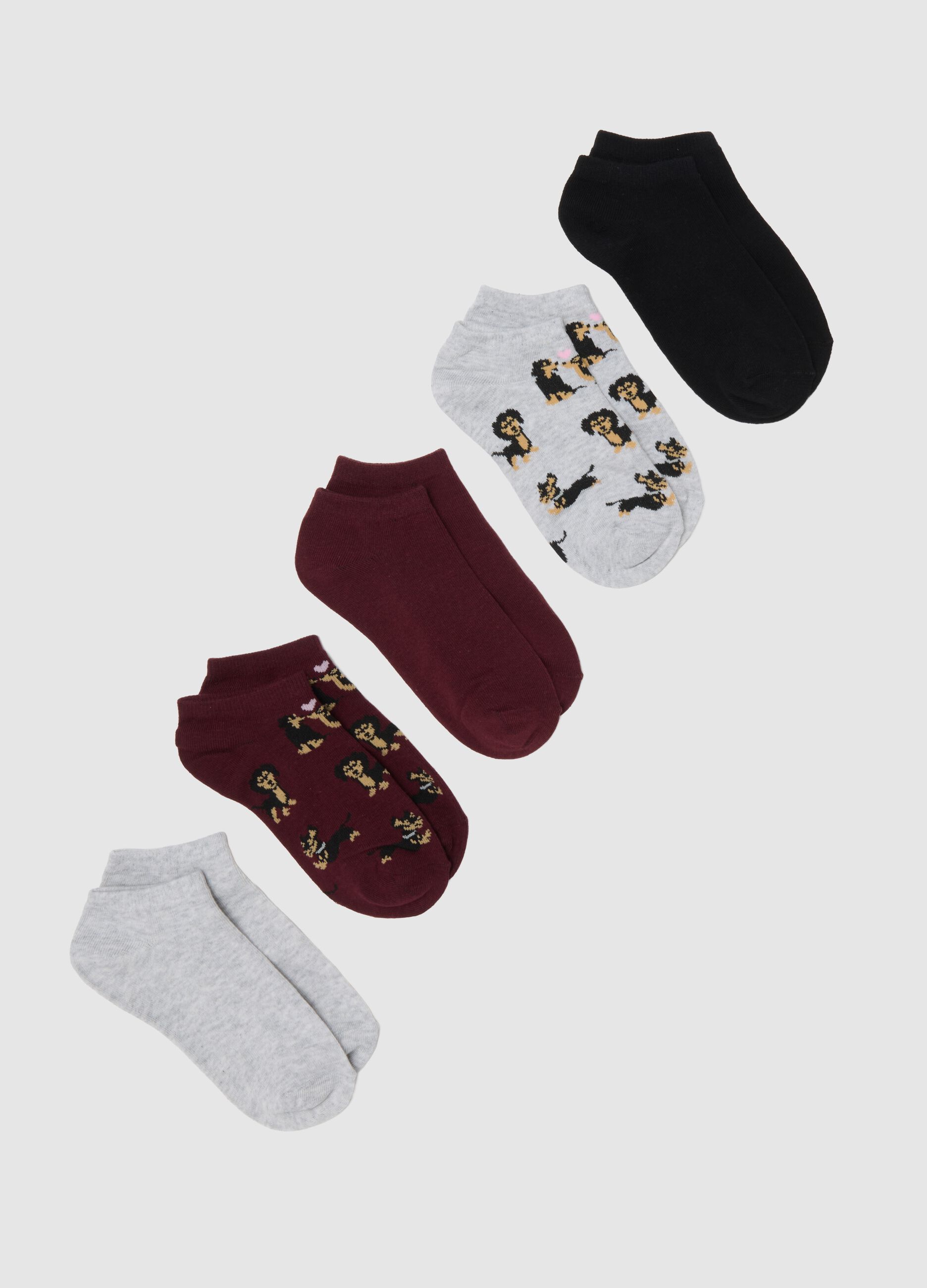 Multipack of stretchy multicolor cotton socks
