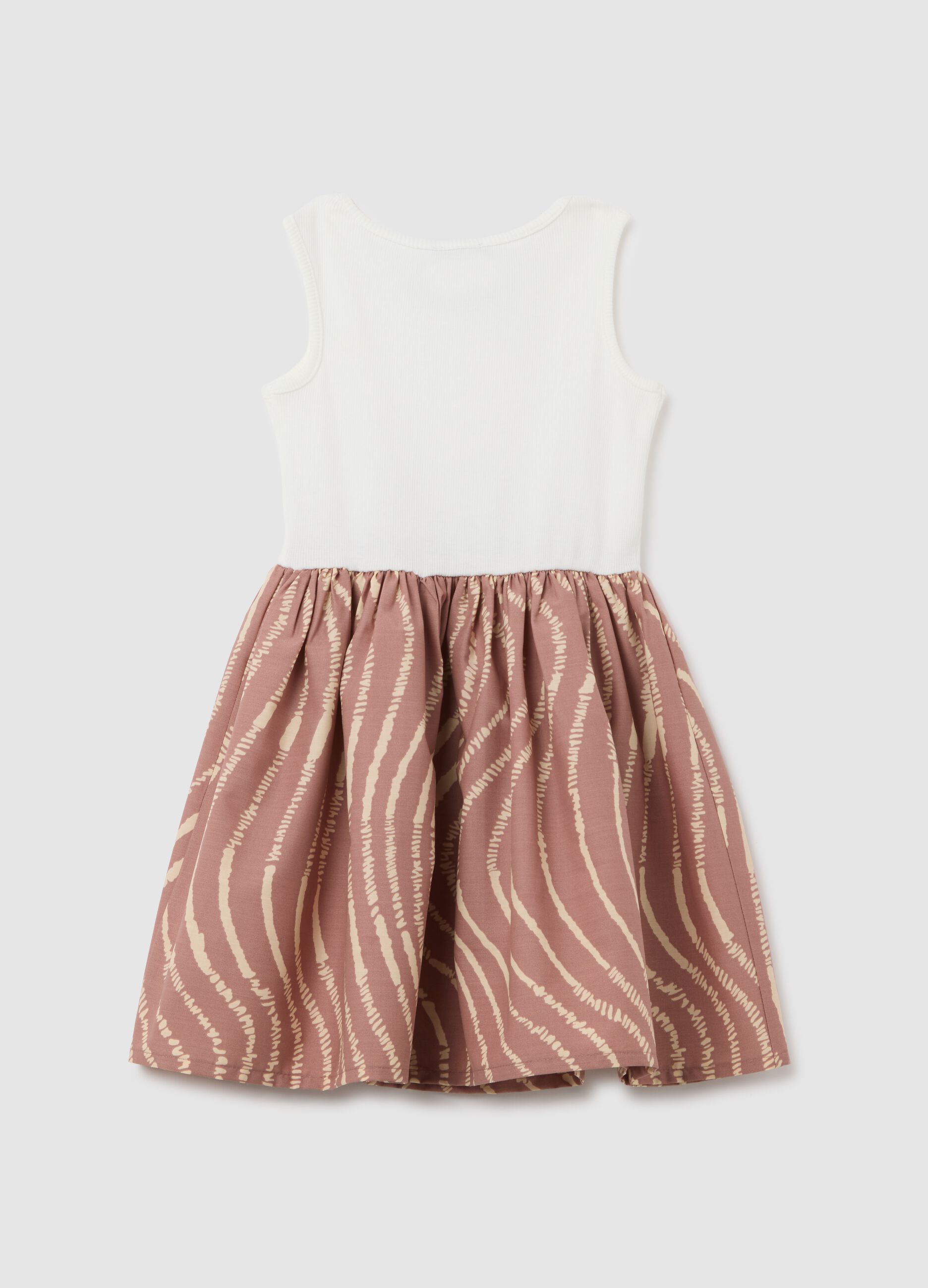 Vestito da bambina in cotone multicolor regular fit