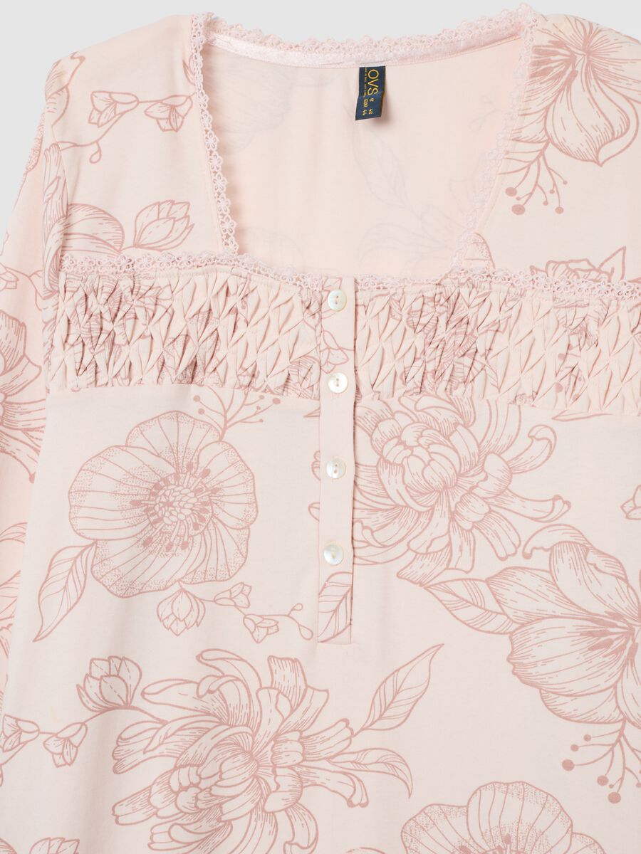 Pink pure cotton nightgowns_5