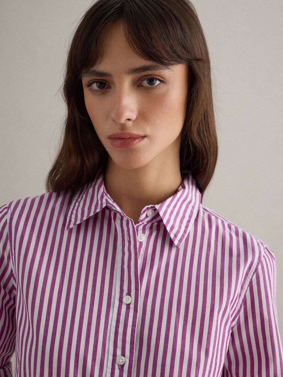 Pure cotton multicolour striped regular fit shirt_3