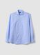 Light blue pure cotton no-iron regular fit shirt_0