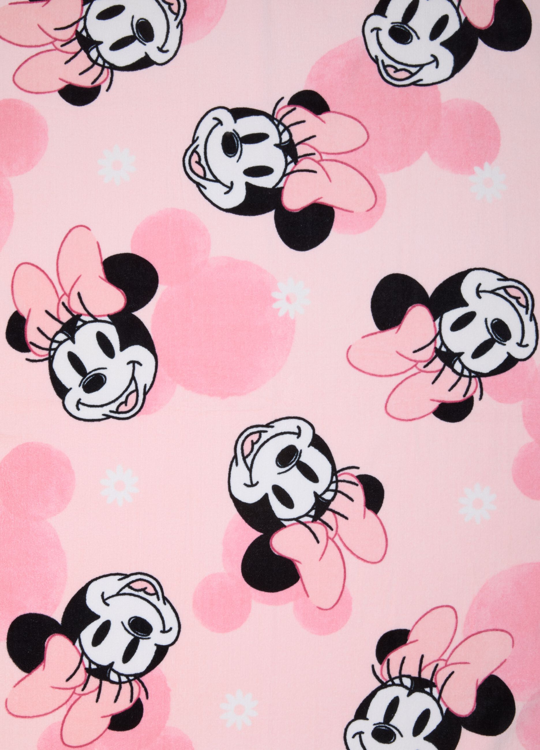 Pink pure cotton beach towel