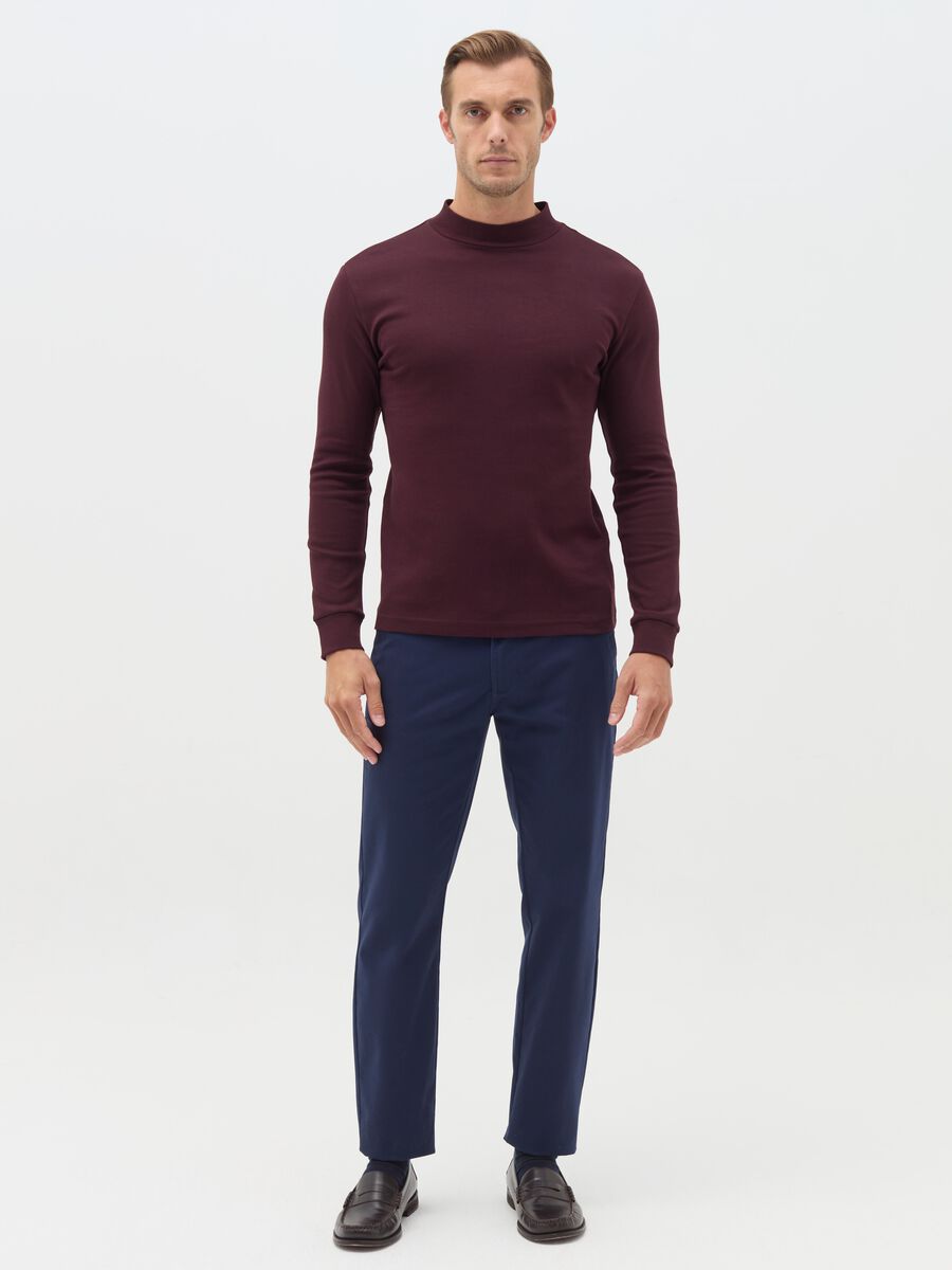 Long-sleeved T-shirt in interlock cotton_1